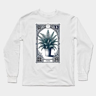 Arcane Fern Tarot Card Long Sleeve T-Shirt